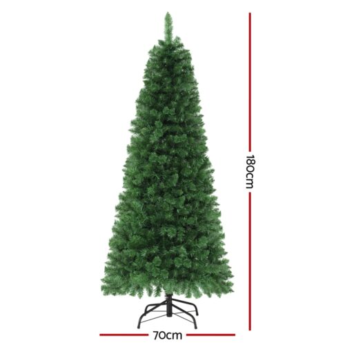 Jingle Jollys 1.8M Pre-lit Christmas Tree 8 Mode Multi Colour 200 LED Light Xmas - Image 2