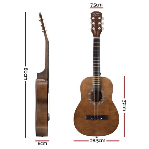 Alpha 31" Steel String Acoustic Guitar Portable - Image 2