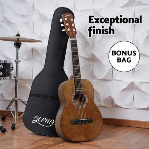 Alpha 31" Steel String Acoustic Guitar Portable - Image 4