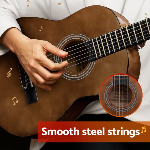 Alpha 31" Steel String Acoustic Guitar Portable - Image 5