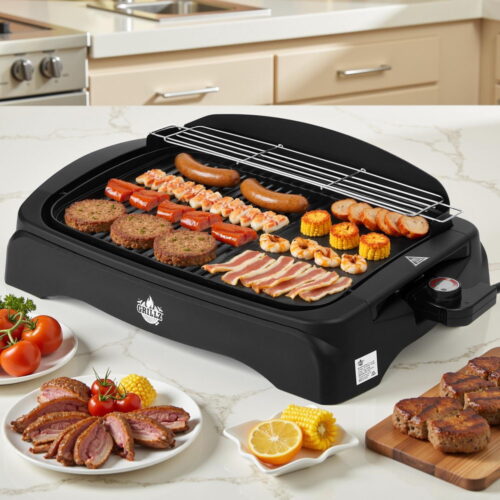 Grillz 1950W Electric BBQ Grill Non-stick Plate for Indoor Outdoor - Image 7