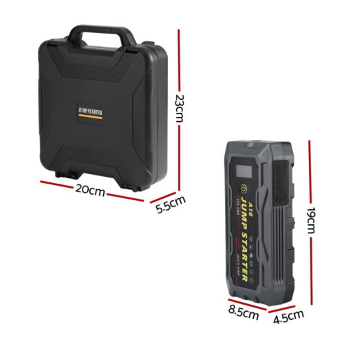 Giantz 2000A Portable Car Jump Starter 12V Lithium Battery Booster Pack Power Bank & Jumper Cables - Image 2