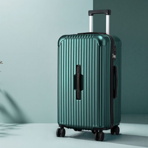 Wanderlite 28" Trunk Luggage Suitcase Travel 5 Wheels Type-C Port TSA Green - Image 7