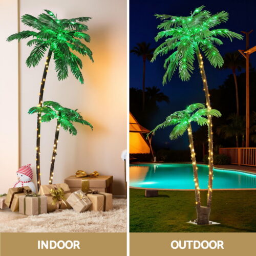 Jingle Jollys Christmas Tree 2.1m LED Lighted Xmas Palm Trees Party Decorations - Image 5