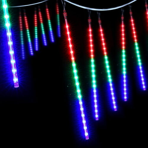 Jingle Jollys 7M Christmas Lights Shower Light 288 LED Icicle Falling Metor - Image 3