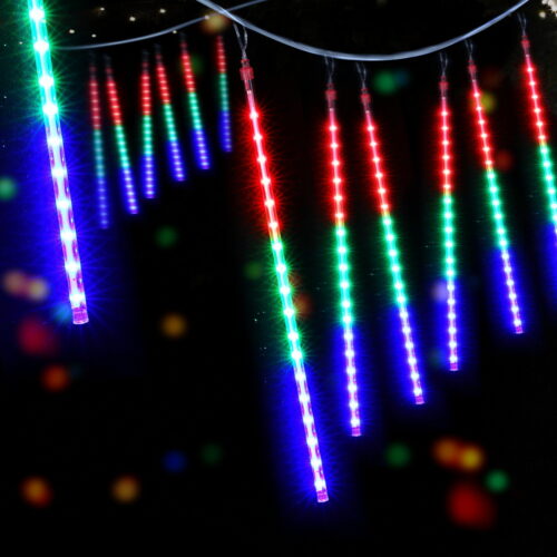 Jingle Jollys 7M Christmas Lights Shower Light 288 LED Icicle Falling Metor - Image 7