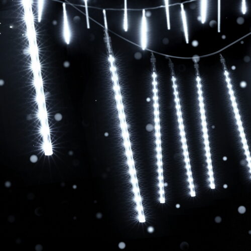Jingle Jollys 7M Christmas Lights Shower Light 288 LED Icicle Falling Metor - Image 7