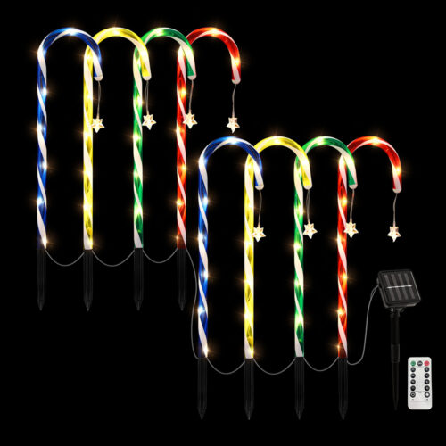 Jingle Jollys 8 PCS Christmas Lights Path Ground Light Garden Decorations 72 LED - Image 3