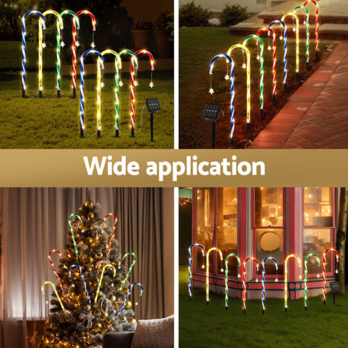 Jingle Jollys 8 PCS Christmas Lights Path Ground Light Garden Decorations 72 LED - Image 5