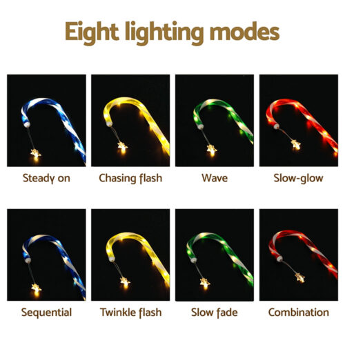 Jingle Jollys 8 PCS Christmas Lights Path Ground Light Garden Decorations 72 LED - Image 6