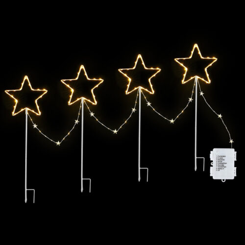 Jingle Jollys 4 PCS Christmas Lights Path Ground Light Garden Decorations 144 LED - Image 3