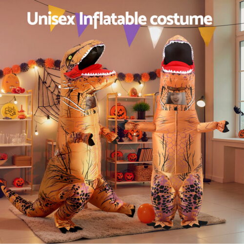 Inflatable Dinosaur Costume T-Rex Adult Suit Blow Up Party Fancy Dress Halloween Xmas Cosplay - Image 6