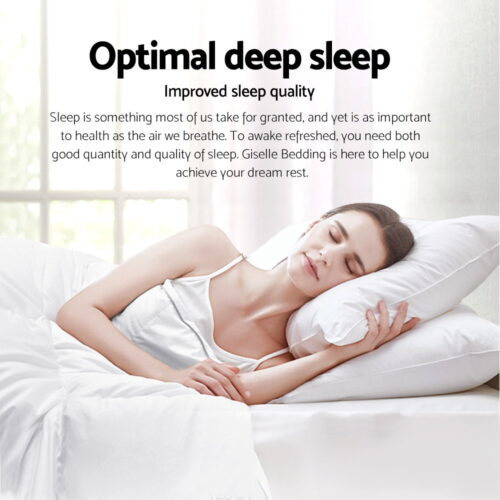 Giselle Bedding 700GSM Duck Down Feather Quilt Duvet Doona Winter Blanket Single - Image 4