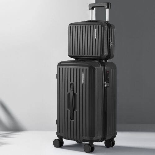 Wanderlite 2pcs Trunk Luggage Suitcase Travel Carry On TSA Lock 12" 20" Black - Image 7