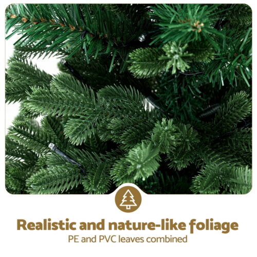 Jingle Jollys Christmas Tree 1.2M LED Potted Xmas Tree Party Decor 8 Light Modes - Image 4