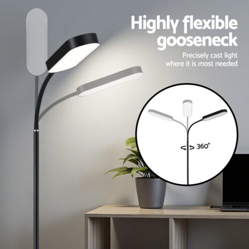 Artiss LED Floor Lamp with Remote Control & 4 Color Temperature Reading Living Room Bedroom Office - Image 5