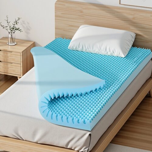 Giselle 8cm Memory Foam Mattress Topper Gel Egg Crate Foam Bamboo King Single - Image 7