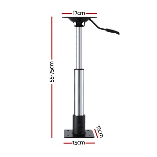 Seamanship Boat Seat Pedestal 55-75cm Adjustable Gas Lift 360 Degrees Swivel - Image 2