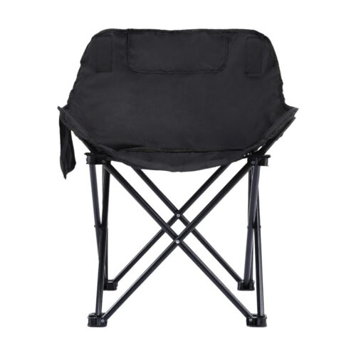 Weisshorn Folding Camping Moon Chair Portable Seat Weight Capacity 120KG Black - Image 3