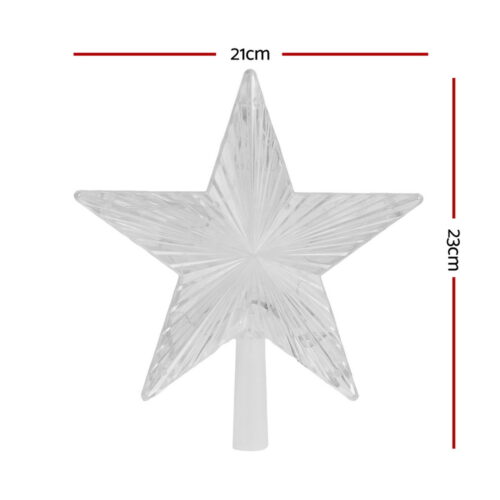 Jingle Jollys Christmas Tree Topper Star RGB LED Xmas Decor 80 Modes APP Control - Image 2