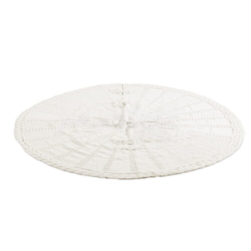 Jingle Jollys Christmas Tree Skirt 120cm Knitted Xmas Tree Ornaments Decor Beige - Image 3