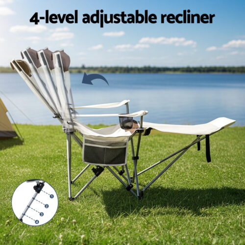 Weisshorn Camping Chair Reclining Adjustable Portable Outdoor Folding Lightweight - Image 5