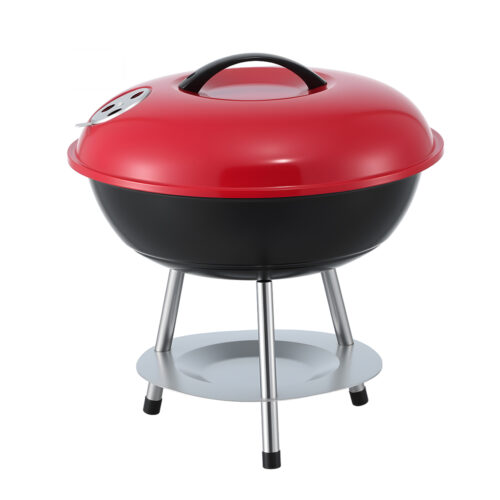 Grillz Charcoal BBQ Grill Portable with Lid for Camping Outdoor - Image 4