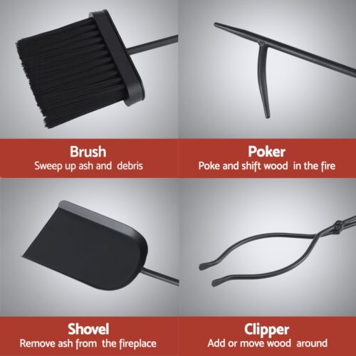 Grillz Fire Pit Tool Set 5 PCS - Image 6