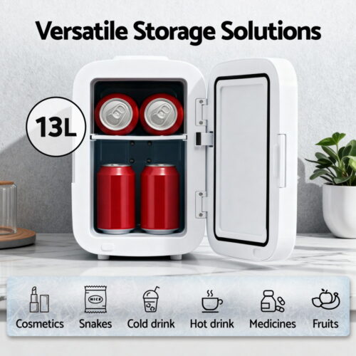 Glacio Mini Fridge Portable 13L White Electric Cooler Warmer 12V 220V - Image 4