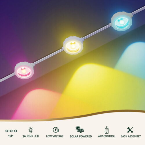 Jingle Jollys 15M Christmas Lights Permanent String Eaves Light 36 LED Decoration - Image 4