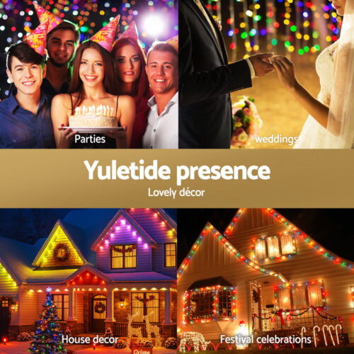 Jingle Jollys 15M Christmas Lights Permanent String Eaves Light 36 LED Decoration - Image 5