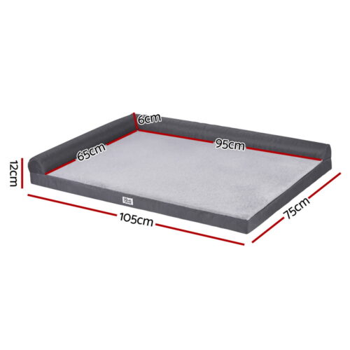 i.Pet Pet Bed Plush Soft Cushion Egg Crate Large Sofa Platform Removable Washable - Image 2