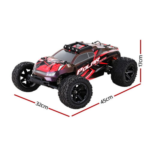 Keezi Kids Remote Control Car Off-Road Truck with Lights Electric Vehicle Toys - Image 2