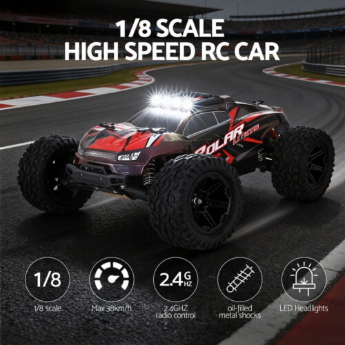 Keezi Kids Remote Control Car Off-Road Truck with Lights Electric Vehicle Toys - Image 4