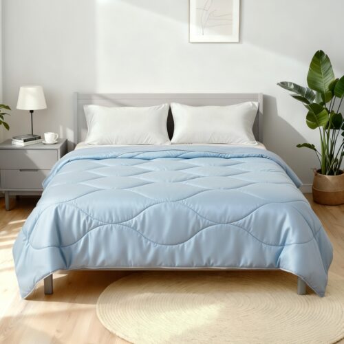 Giselle Tencel Quilt 200GSM Summer Quilts Comforter Doona Light Weight Soft Throw Blanket Queen - Image 7