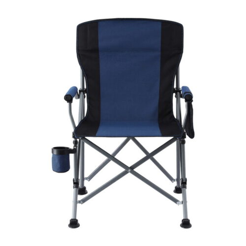 Weisshorn Camping Chair Folding Outdoor Portable Seat Lightweight Beach Picnic Fishing Capacity 120KG Navy Blue - Image 4