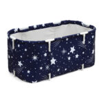 Weisshorn Foldable Bathtub PVC SPA Bucket Inflatable Cushion 114x62cm Star Navy