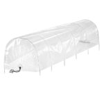 Green Fingers Mini Greenhouse 300x45x30cm Tunnel Clear PVC Steel Frame Portable