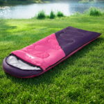 Weisshorn Sleeping Bag Single 213cm Thermal Camping Hiking Pink