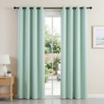 Artiss Blockout Curtains 2X 132x213cm Thermal Insulated Eyelet Drapes Green