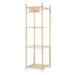 Keezi Stuffed Animal Storage Wooden Toy Holder with Wheels Soft Toy Storage Zoo Cage Stuffy Toy Storage Organizers with Elastic Cords for Playroom Bedroom Nursery