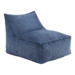 Artiss Bean Bag Chair Cover (No Filler) Soft Corduroy Stuffed Animal Storage Bean Bag Cover for Adults, Washable Lazy Sofa Cover for Living Room Bedroom, Blue