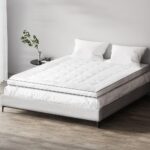 Giselle Bedding Pillowtop Mattress Topper 5cm Thick Mattress Pad for Back Pain Relief & Old Beds Machine Washable 500GSM Breathable Protector Queen