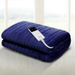 Giselle Bedding Electric Throw Blanket Navy