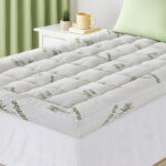 Giselle Bedding 1500GSM Pillowtop Mattress Topper Bamboo Mattress Pad for Back Pain Relief Washable 11cm Thick Bed Cover with 45cm Deep Pocket King Single