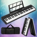 Alpha 61 Keys Foldable Electronic Piano Keyboard Digital Electric with Carry Bag