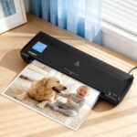 Devanti A3 Laminator Machine Hot & Cold Thermal Fast Lamination Anti-Jam Laminator for Office School Home Document Photo Card Handmade A3 A4 A5 A6 Black