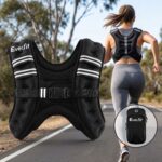 Everfit 3kg Weighted Vest Men Women Reflective Running Vest with Armband Pouch