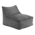 Artiss Bean Bag Chair Cover (No Filler) Soft Corduroy Stuffed Animal Storage Bean Bag Cover for Adults Washable Lazy Sofa Cover for Living Room Bedroom Grey