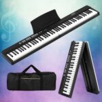 Alpha 88 Keys Foldable Electronic Piano Keyboard Digital Electric with Carry Bag